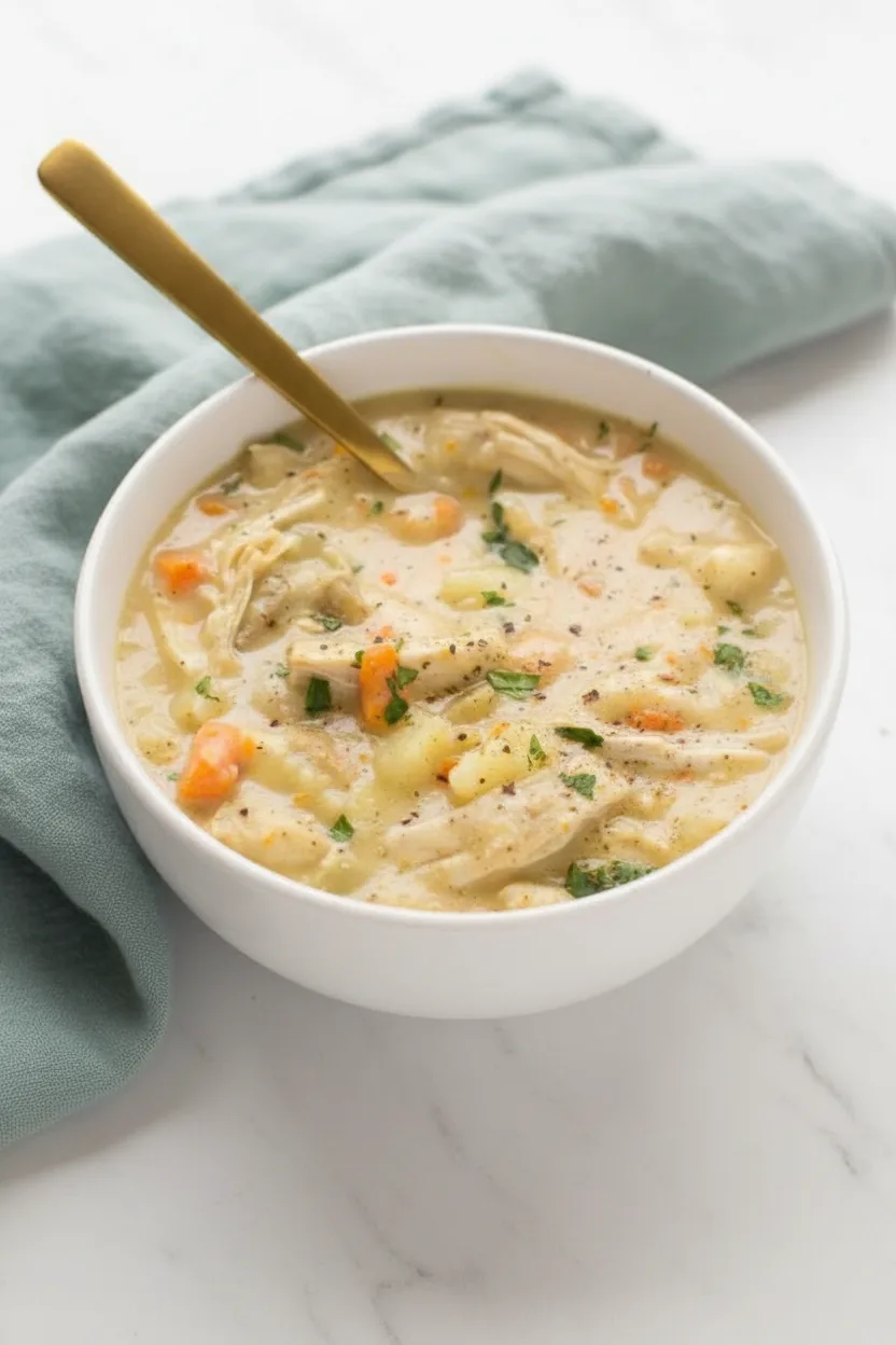 Healthy Chicken Pot Pie Soup