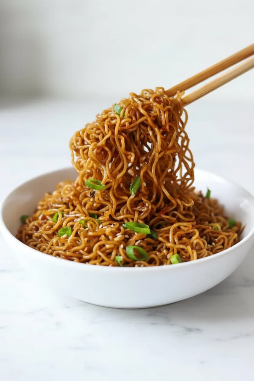 Garlic Chili Oil Noodles – Spicy Ramen Dish