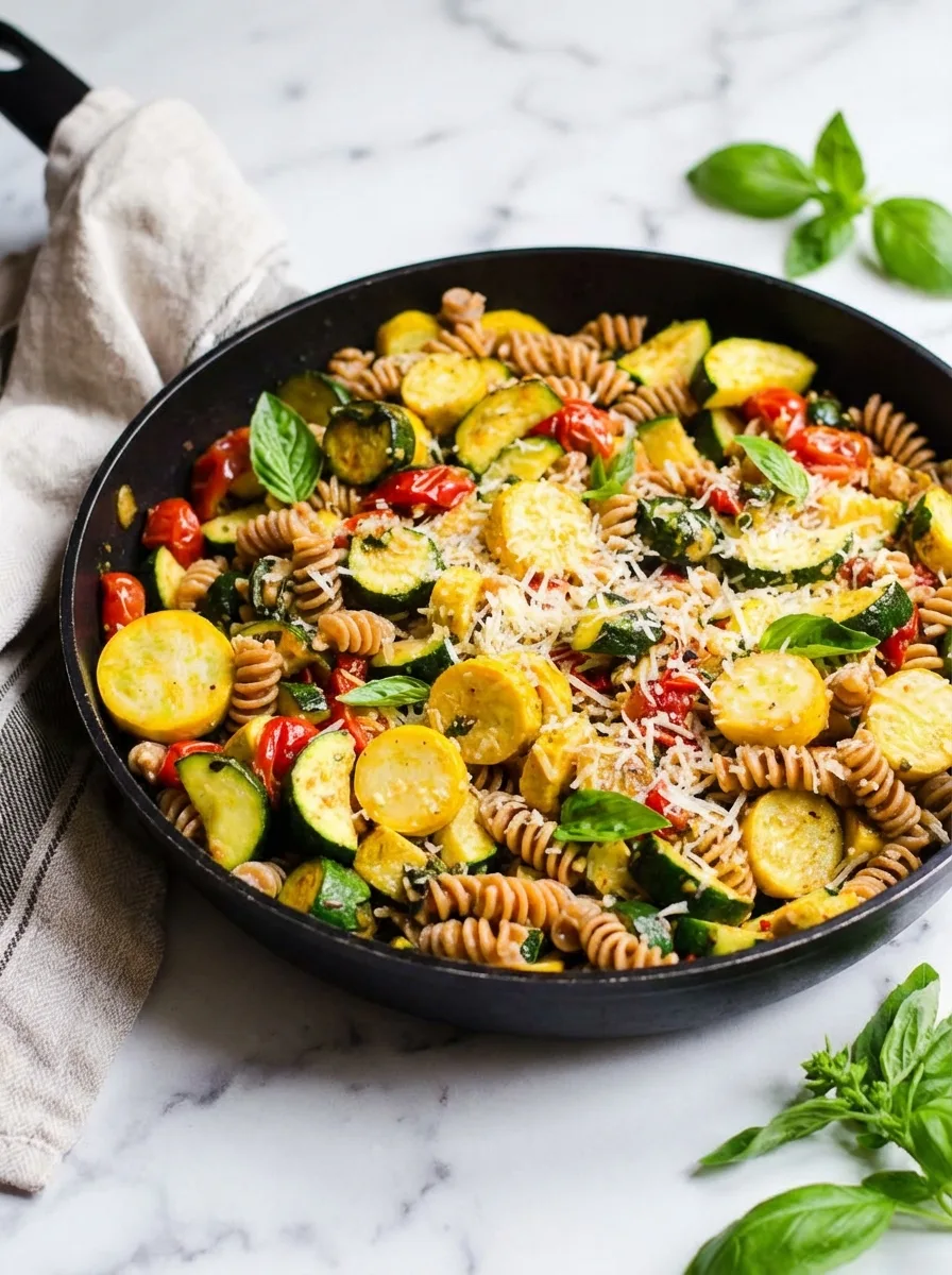 Healthy Tomato Zucchini Pasta Recipe
