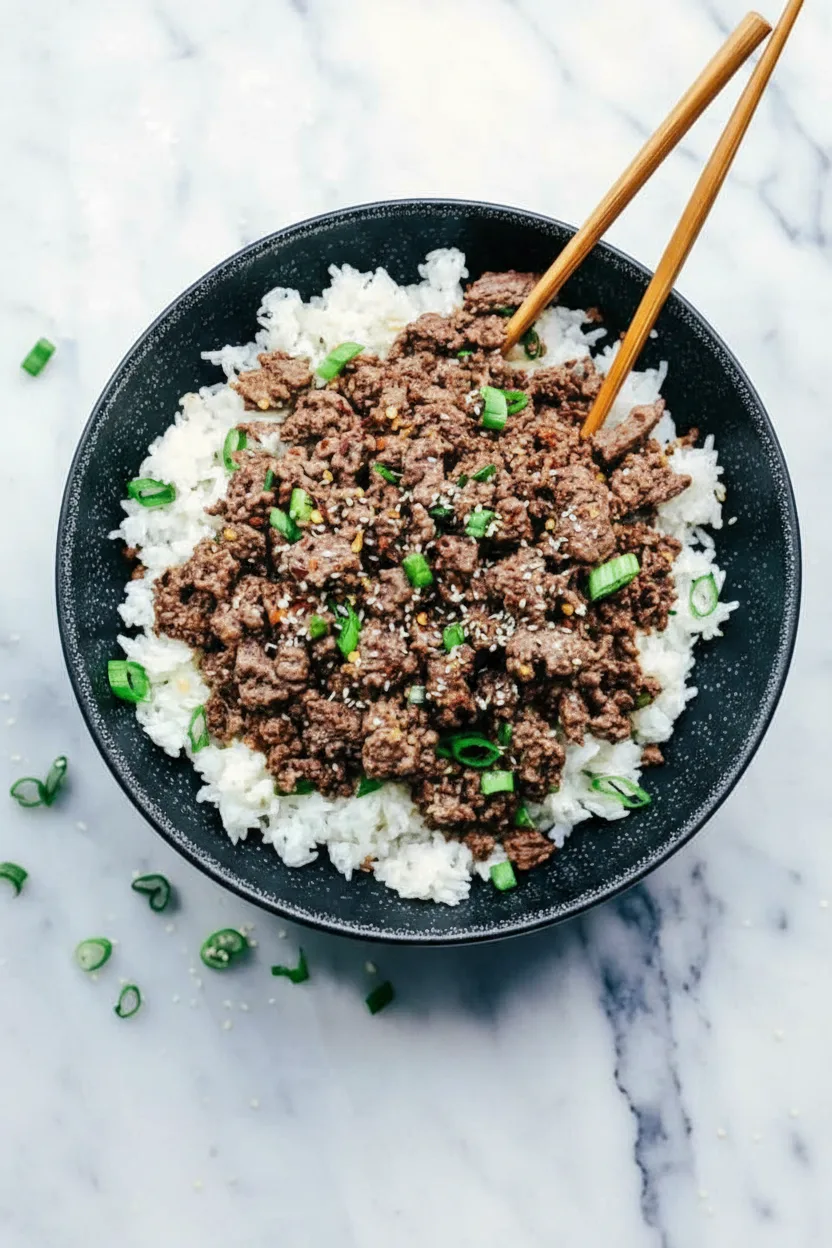 Korean Ground Beef Bowl