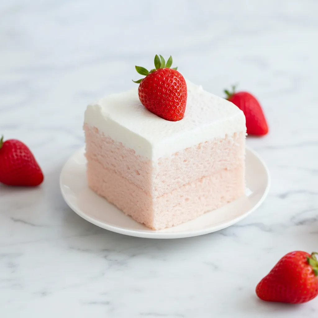 Melt in your Mouth Strawberry Cloud Cake