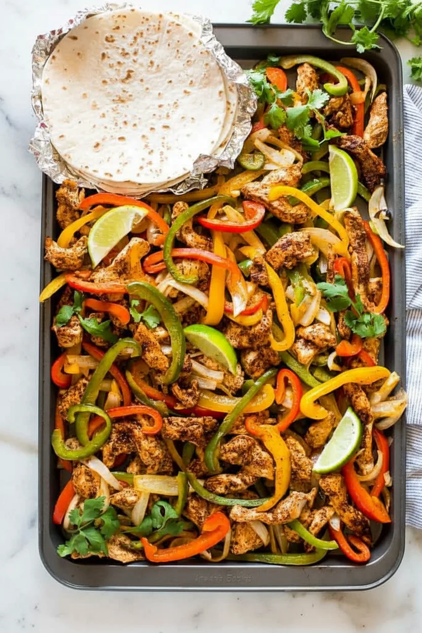 Sheet Pan Chicken Fajitas