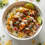 Street Corn Chicken Rice Bowl