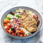 The BEST Healthy Greek Chicken Bowl