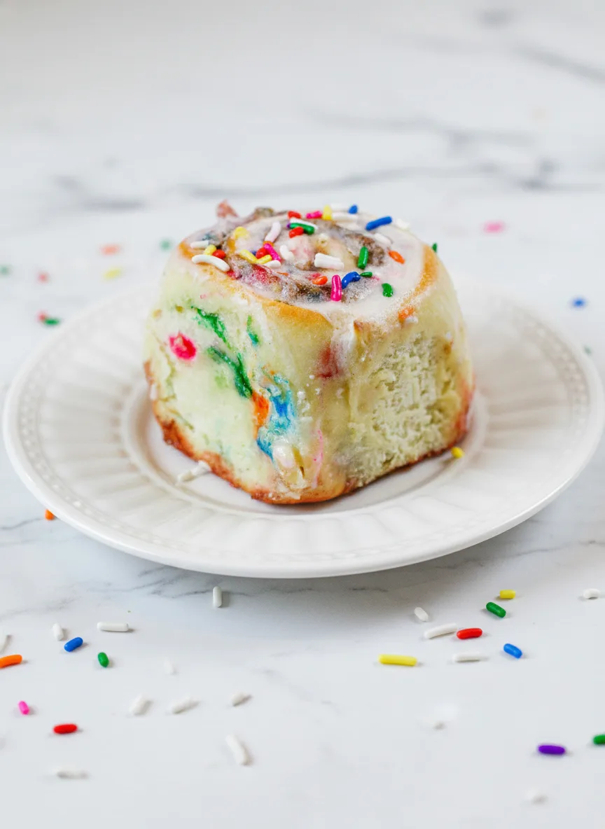 The Easiest Funfetti Cinnamon Rolls