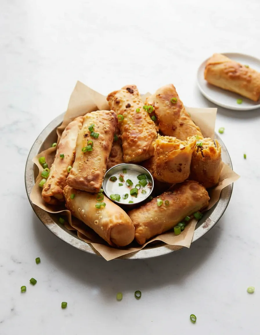 AirFryer Jalapeño Popper Egg Rolls