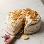 Banana Pudding Pretzel Ice Cream Cake