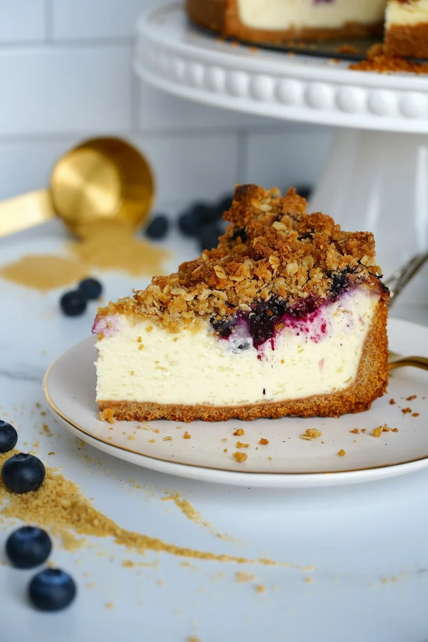 Blueberry Crumble Cheesecake