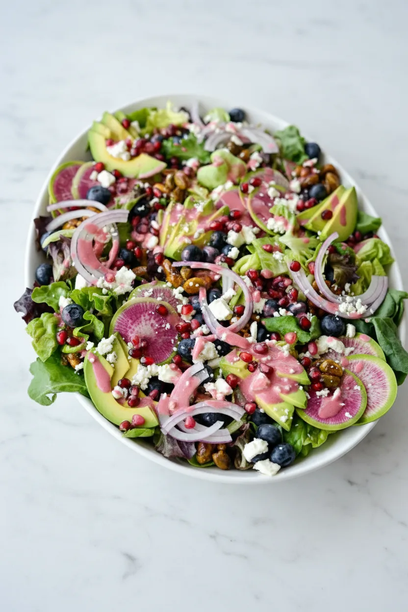 Blueberry Pistachio Spring Salad