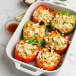 Buffalo Chicken Stuffed Peppers – Dairy Free & Low Carb