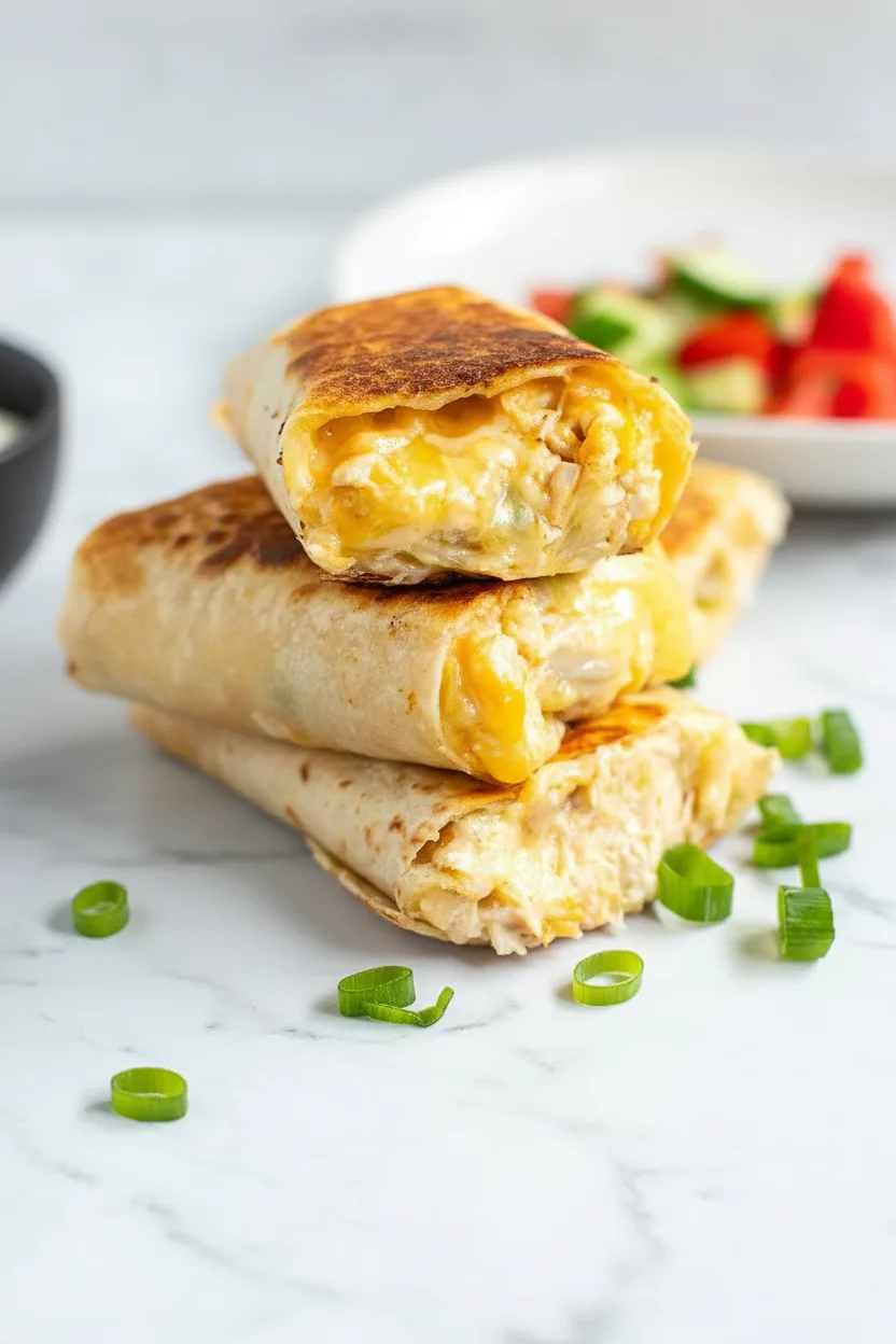 Cheesy Garlic Chicken Wrap