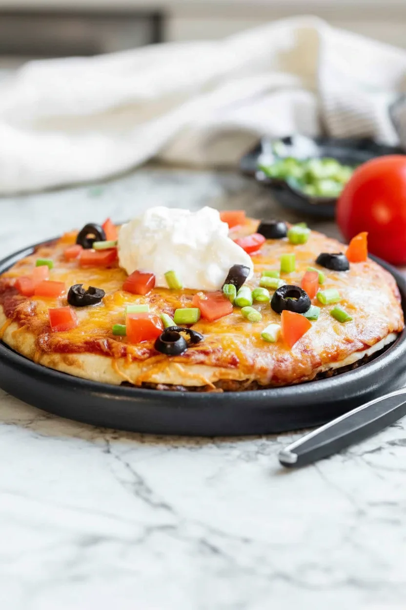 Easy Air Fryer Mexican Pizza Recipe