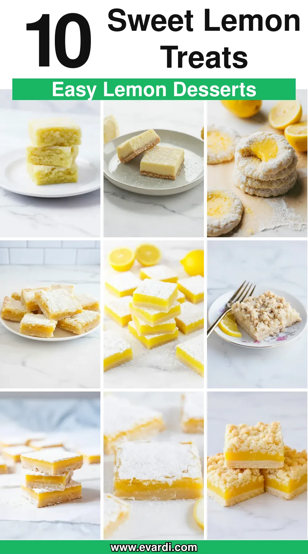 10 Easy Lemon Bars and Dessert Recipes