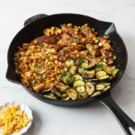 Garlic Chicken with Zucchini and Corn