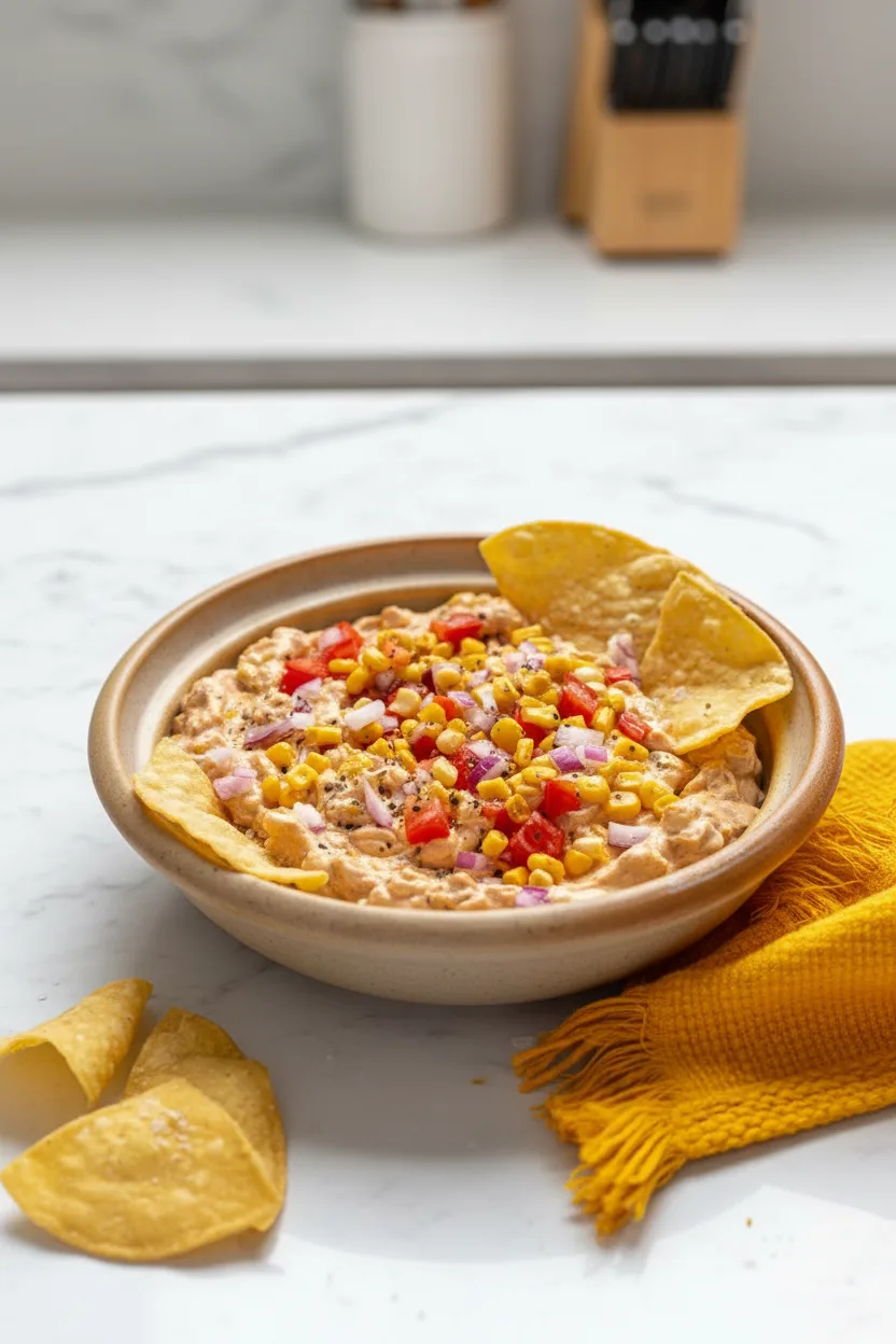 Healthy Greek Yogurt Corn Dip