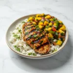 Honey Lime Chicken with Mango Salsa