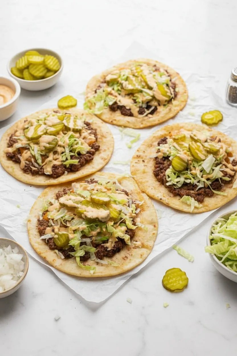 Keto Big Mac Smash Burgers