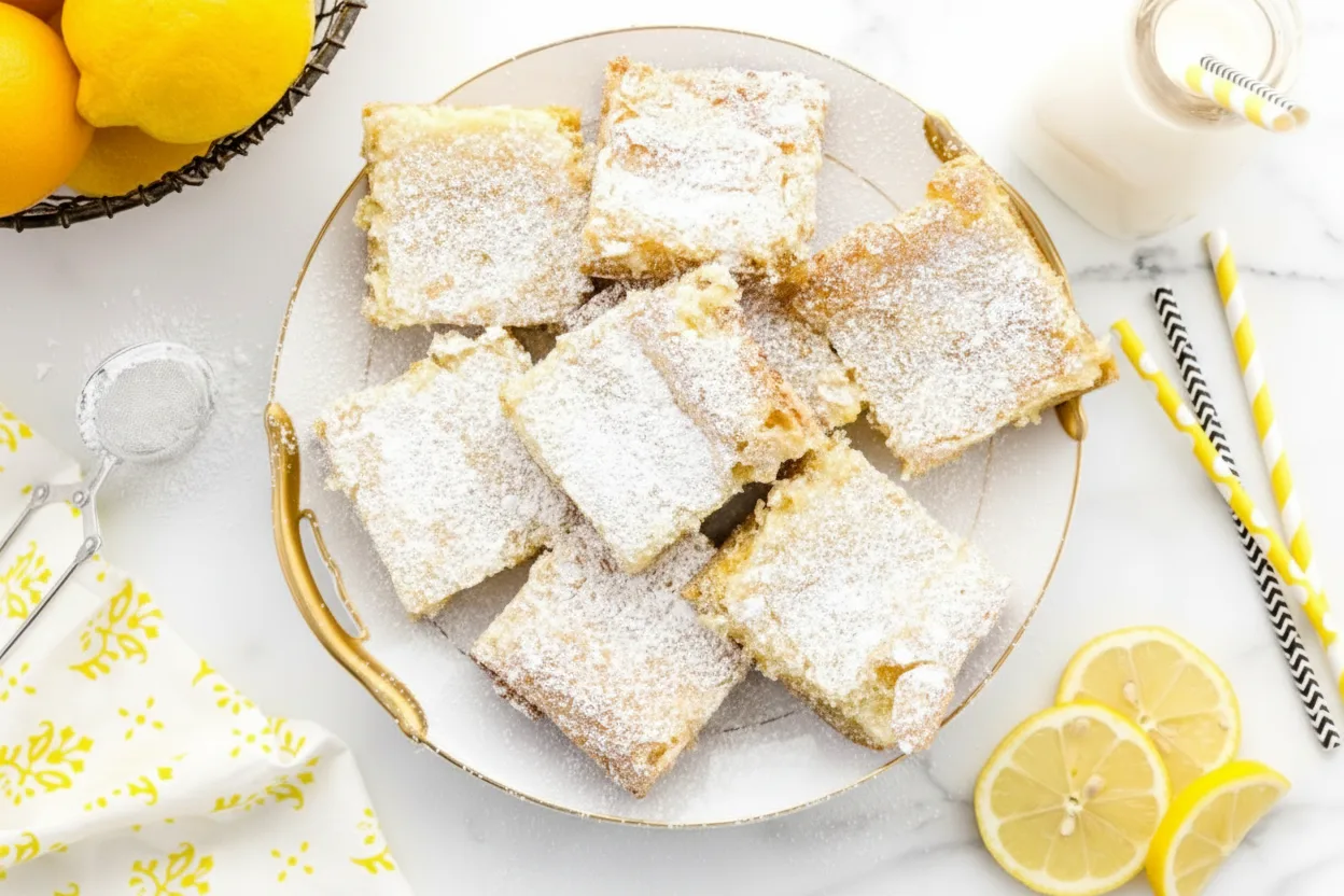 Lemon Bars with Cake Mix