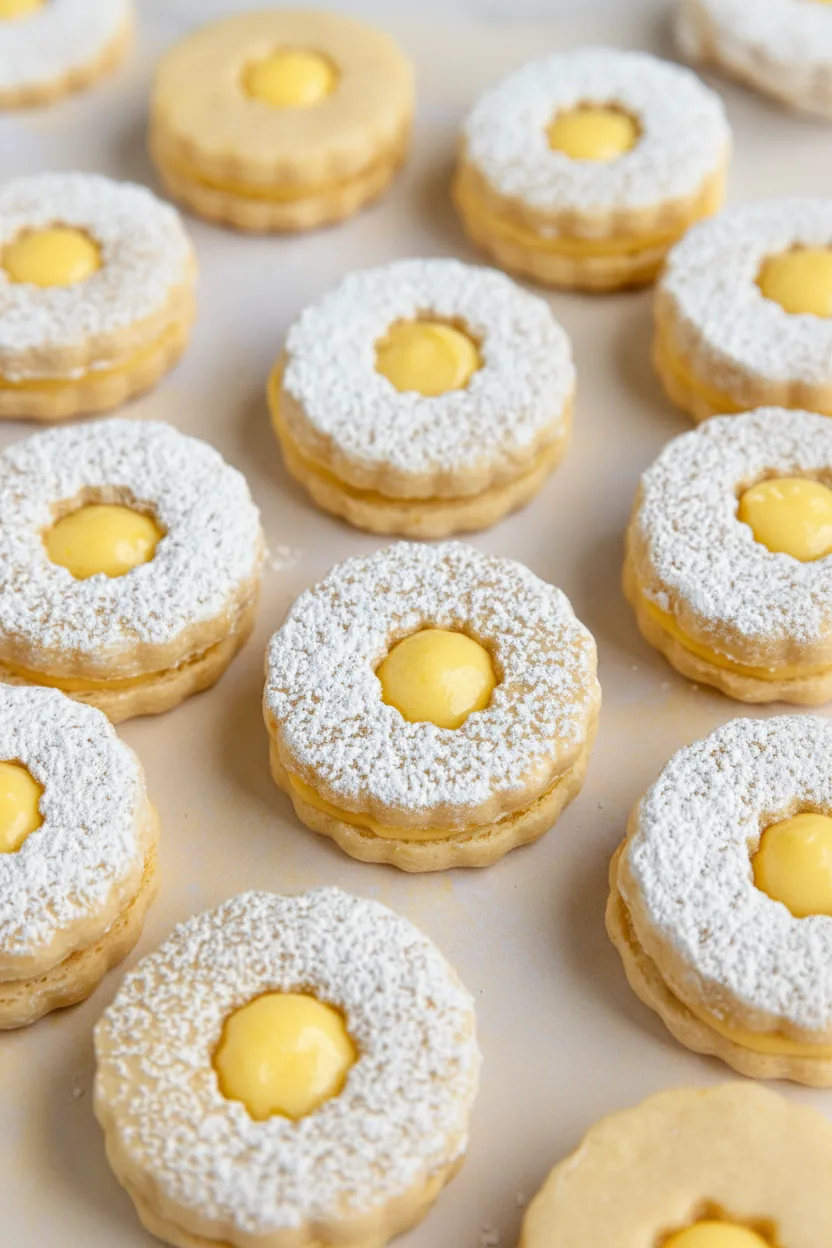 Lemon Curd Sandwich Cookies