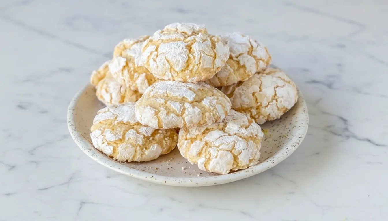 Lemon Gooey Butter Cookies