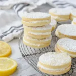 Lemon Sandwich Cookies with Cream