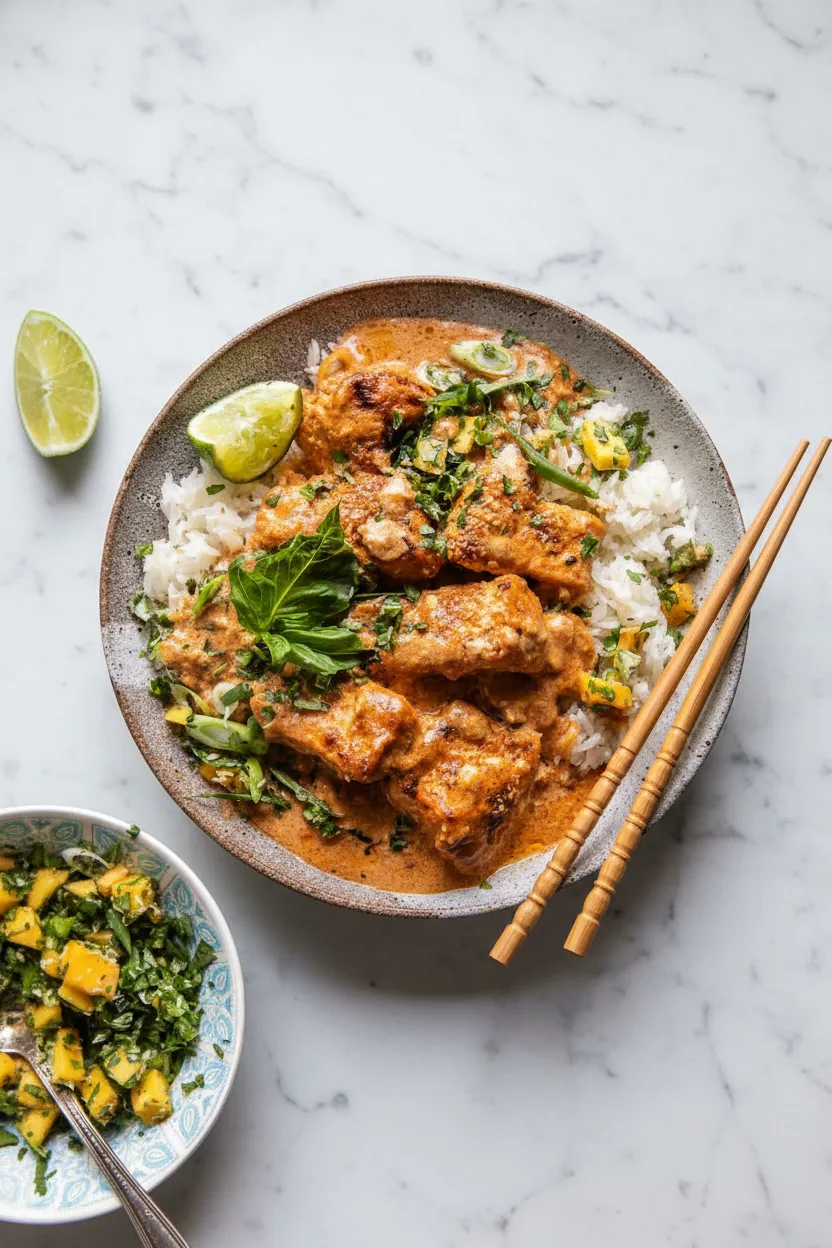 Oven Baked Coconut Curry Salmon