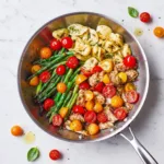 Pesto Chicken Tortellini with Asparagus