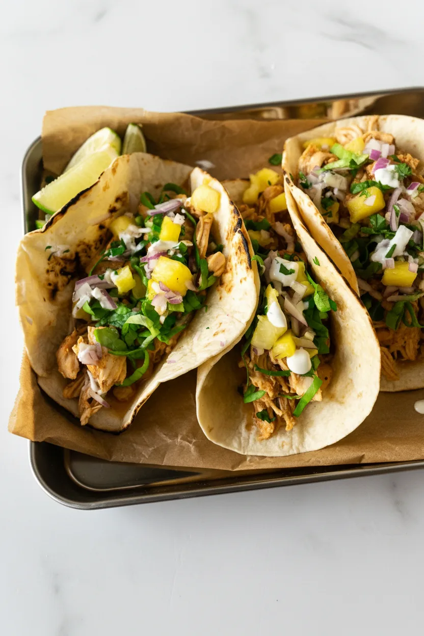 Pineapple Chicken Tacos
