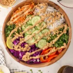 Spring Roll Salad with Peanut Dressing