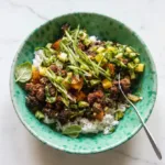 Sticky Ginger Sesame Pineapple Beef