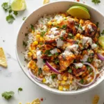 Street Corn Chicken Rice Bowl