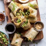 Thai Basil Beef Rolls Ready in 20 Minutes