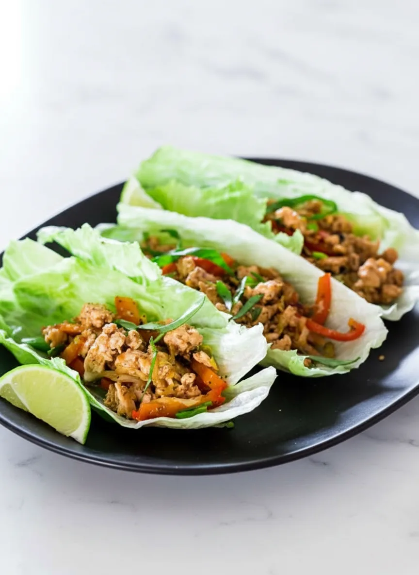 Thai Chicken Lettuce Wraps