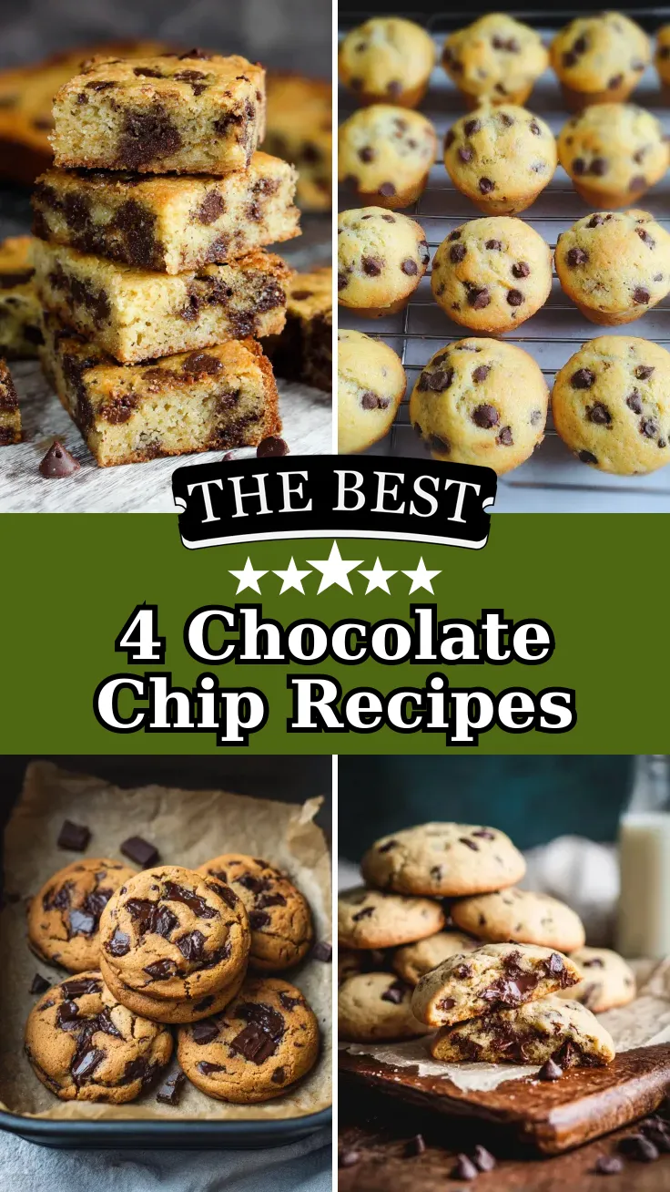 4 Best Chocolate Chip Baking Recipes for Homemade Cookies