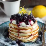 Blueberry Lemon Cheesecake Pancakes