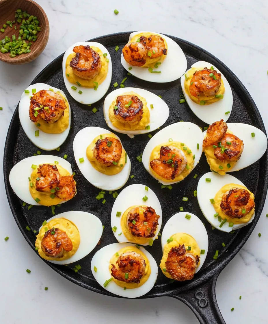 Cajun Shrimp Deviled Eggs