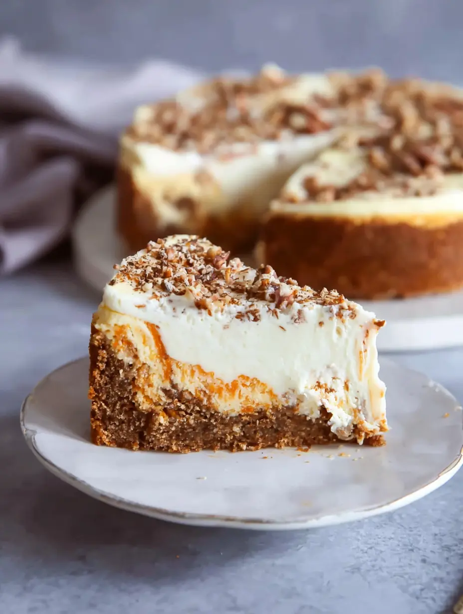 Carrot Cake Cheesecake Marble Cake