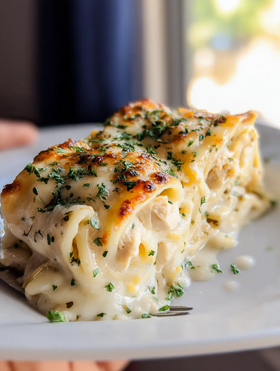 Chicken Alfredo Roll-Ups