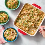 Chicken Pot Pie Noodle Bake