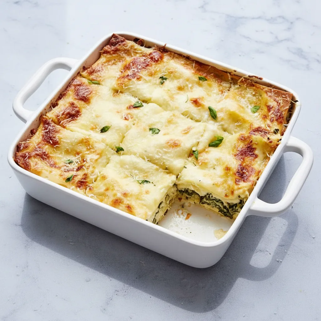 Chicken, Spinach & Artichoke Lasagna