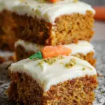 Classic Carrot Cake Bars with Cream Cheese Frosting