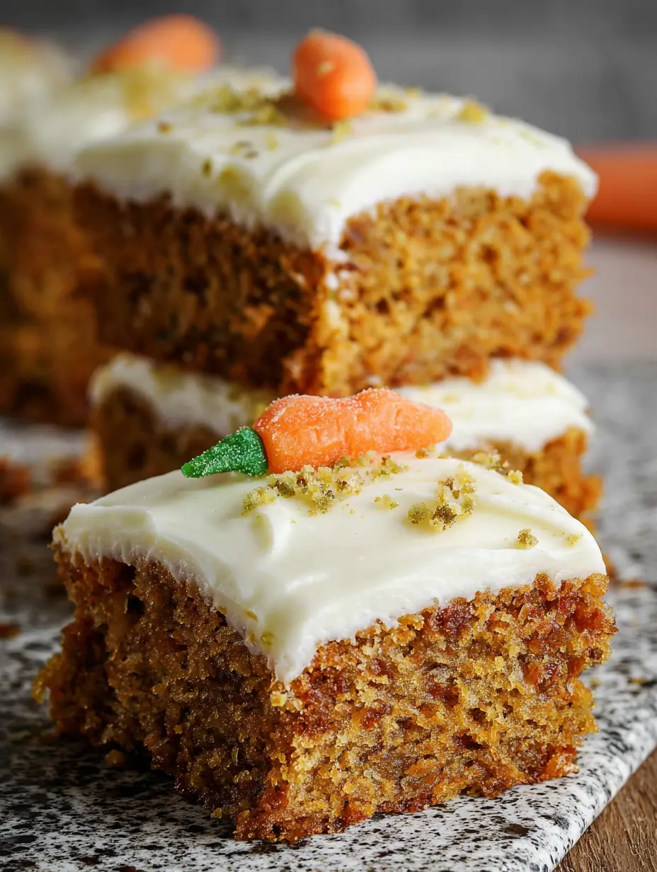 Classic Carrot Cake Bars with Cream Cheese Frosting