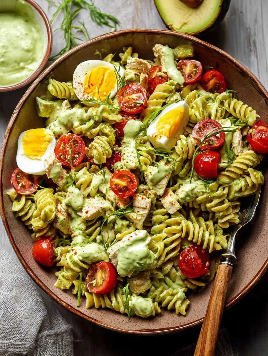 Creamy Avocado Pasta Salad