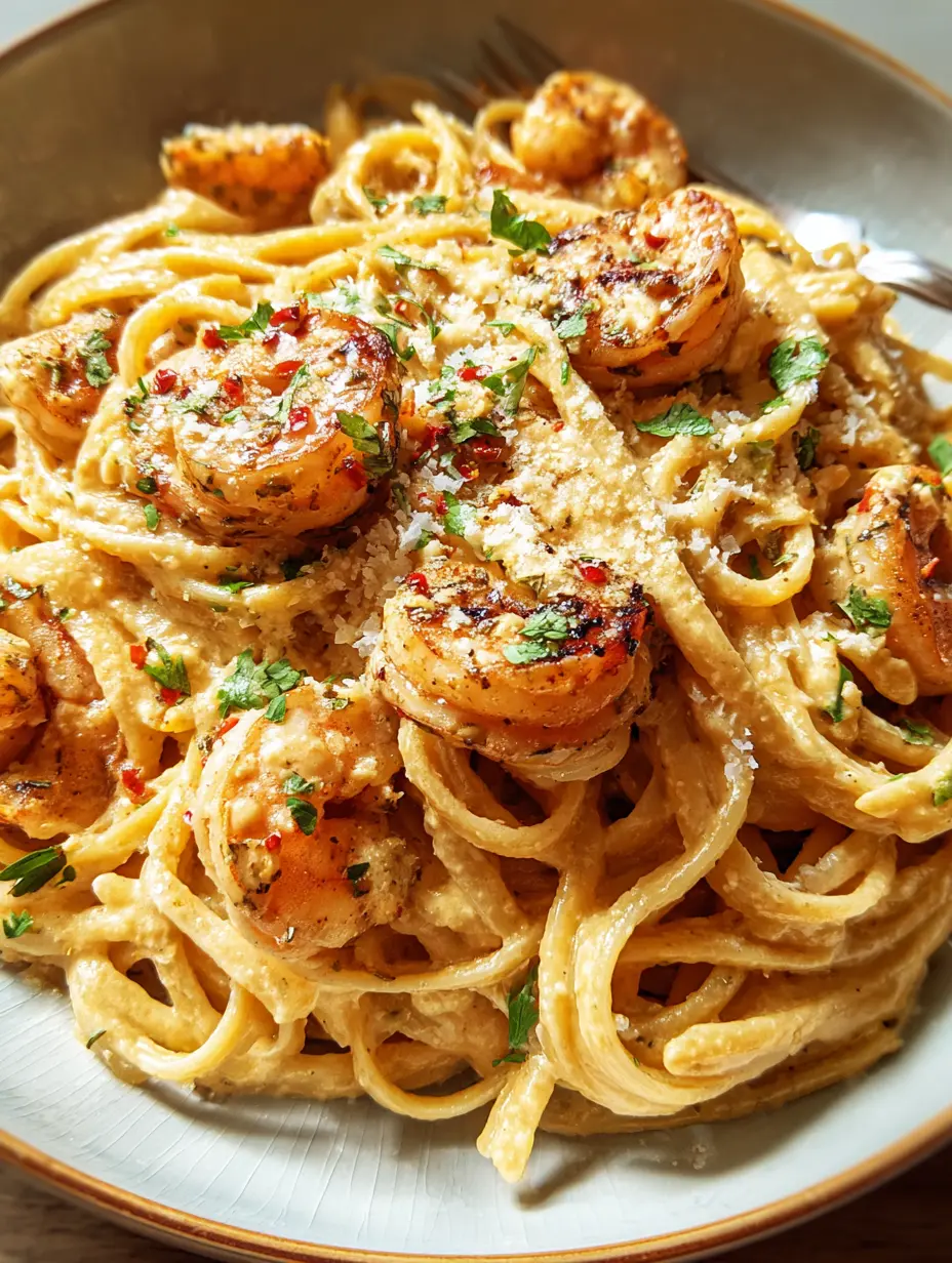 Creamy Cajun Shrimp Pasta