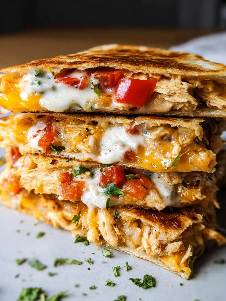 Creamy Chicken Quesadilla Melt