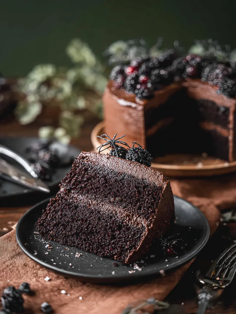 Dark Chocolate Velvet Cake