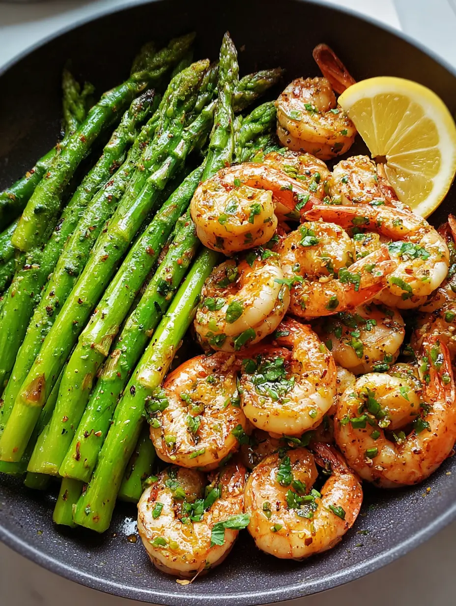 Garlic Butter Shrimp & Asparagus