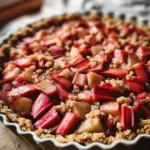 Gluten-free Honey Roasted Rhubarb Tart