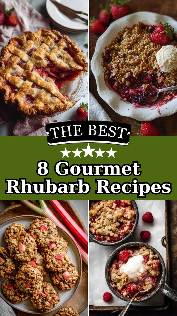 8 Gourmet Rhubarb Baking Recipes for Spring