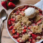 Healthy Strawberry Crumble with Almond Flour